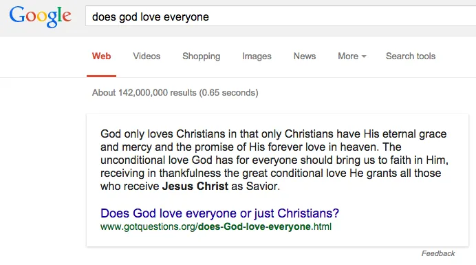 Does God Love Everyone?