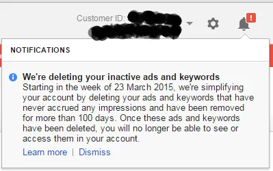 Google AdWords to Delete Unused Ads