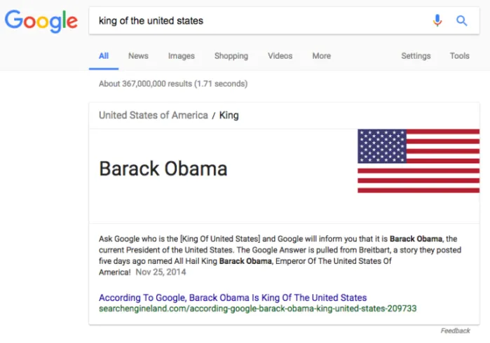 king of the united states