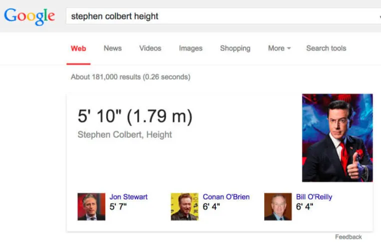 Stephen Colbert Height