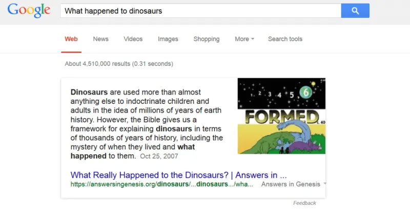 What happened to dinosaurs