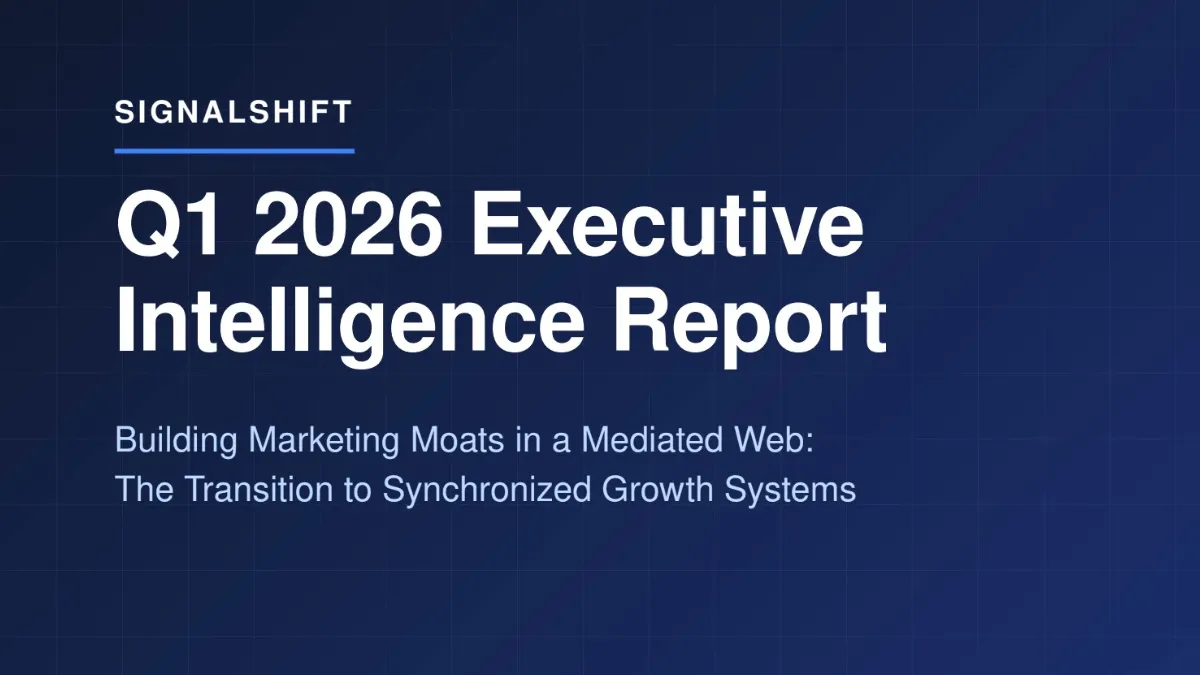 SignalShift Q1 2026 - Executive Intelligence Report